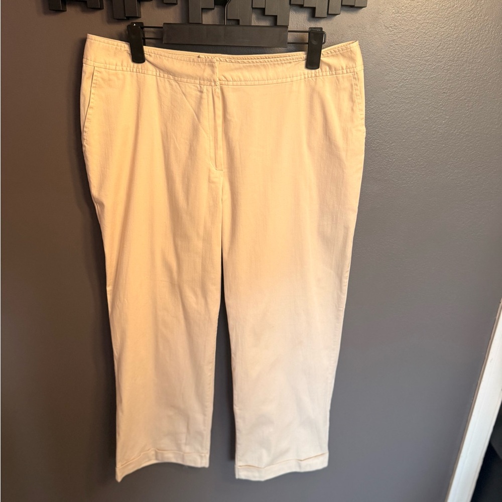 Women's Cream Cropped Pants